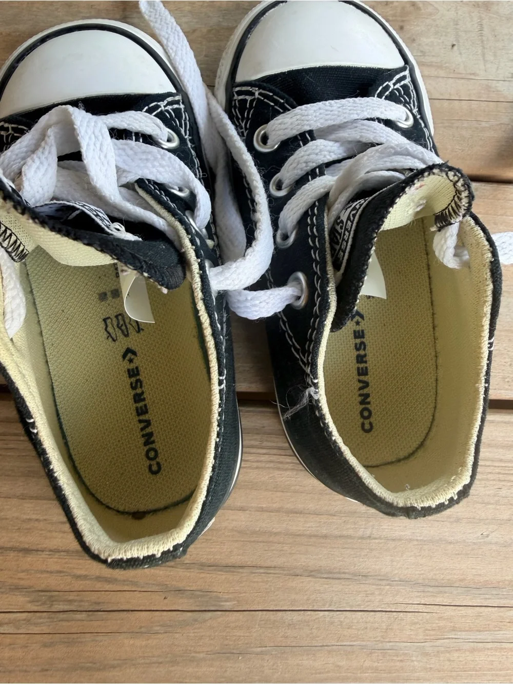 Converse Black and White Kids Low Top Sneakers